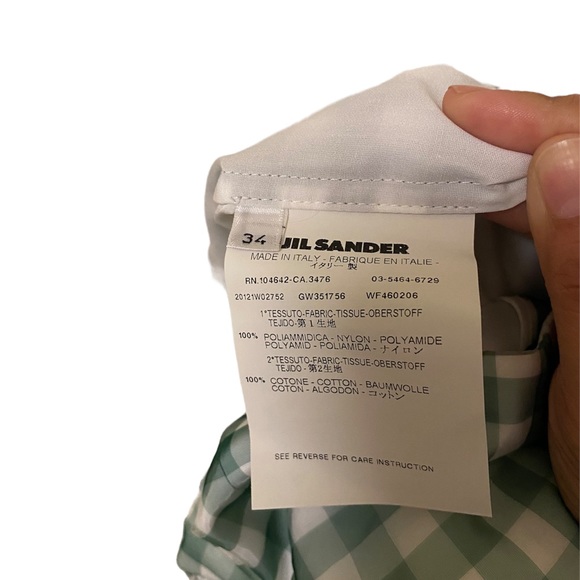 Jil Sander Gingham “Leica” Midi Pencil Skirt size 34 eu - Picture 7 of 8